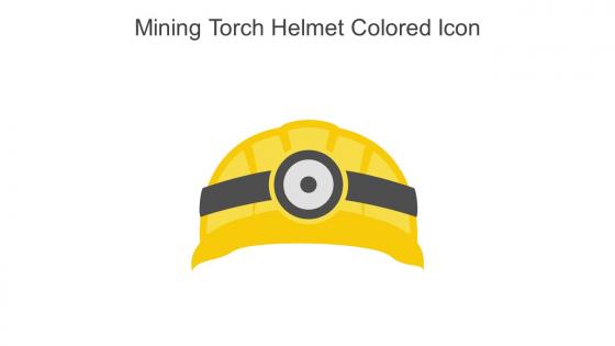 Mining Torch Helmet Colored Icon In Powerpoint Pptx Png And Editable Eps Format