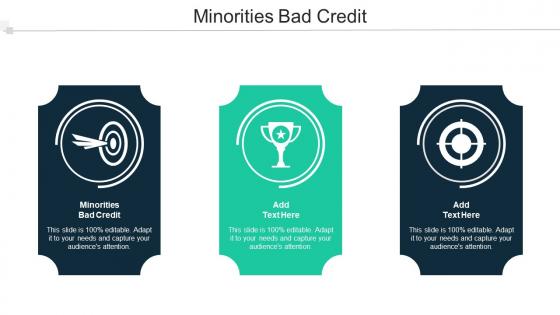Minorities Bad Credit Ppt Powerpoint Presentation Visual Aids Show Cpb