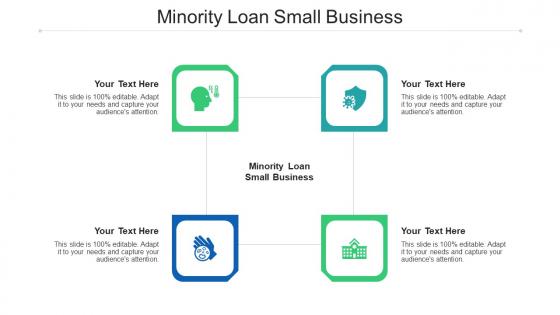 Minority Loan Small Business Ppt Powerpoint Presentation Inspiration Mockup Cpb
