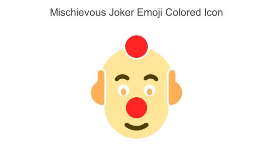 Mischievous Joker Emoji Colored Icon In Powerpoint Pptx Png And Editable Eps Format