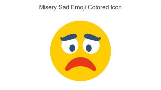Misery Sad Emoji Colored Icon In Powerpoint Pptx Png And Editable Eps Format