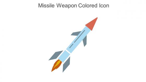 Missile Weapon Colored Icon In Powerpoint Pptx Png And Editable Eps Format