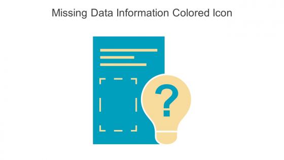 Missing Data Information Colored Icon In Powerpoint Pptx Png And Editable Eps Format