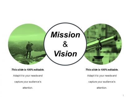 Mission and vision powerpoint slide design templates
