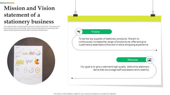 Mission And Vision Statement Of A Stationery Business Office Stationery Business BP SS