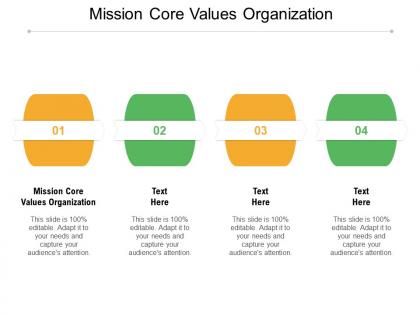 Mission core values organization ppt powerpoint presentation ideas slide portrait cpb