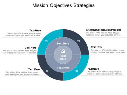 Mission objectives strategies ppt powerpoint presentation icon visual aids cpb
