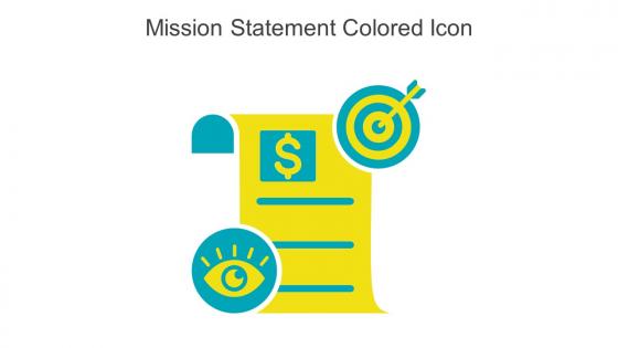 Mission Statement Colored Icon In Powerpoint Pptx Png And Editable Eps Format