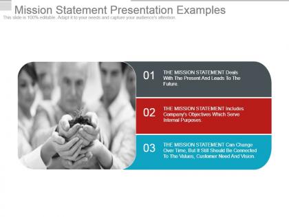 Mission statement presentation examples