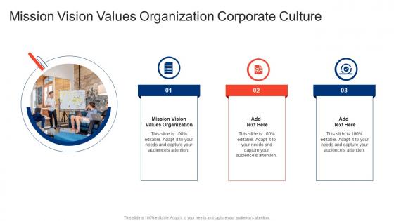 Mission Vision Values Organization Corporate Culture In Powerpoint And Google Slides Cpb