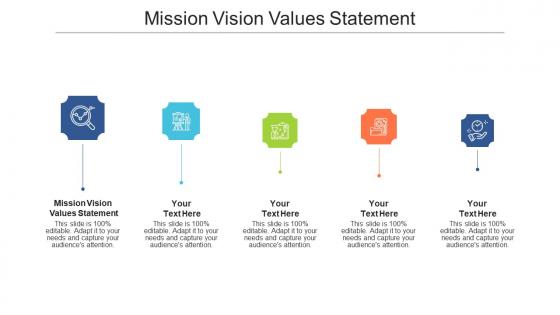 Mission vision values statement ppt powerpoint presentation outline gridlines cpb