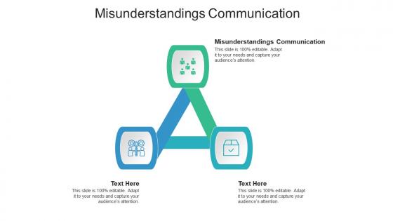 Misunderstandings communication ppt powerpoint presentation infographics templates cpb