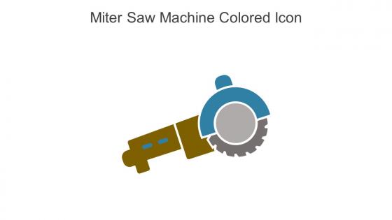 Miter Saw Machine Colored Icon In Powerpoint Pptx Png And Editable Eps Format