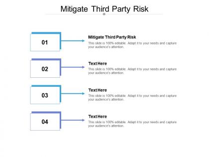 Mitigate third party risk ppt powerpoint presentation styles outfit cpb