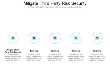 Mitigate third party risk security ppt powerpoint presentation infographics cpb