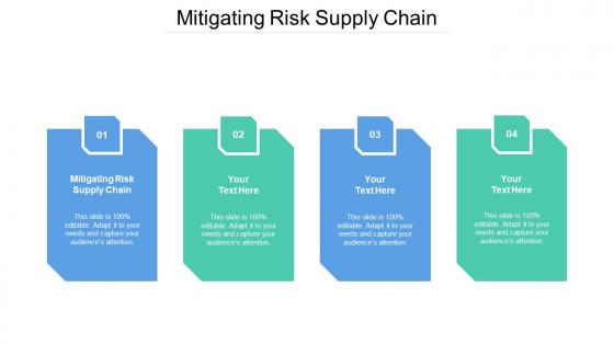Mitigating risk supply chain ppt powerpoint presentation file topics cpb