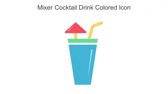 Mixer Cocktail Drink Colored Icon In Powerpoint Pptx Png And Editable Eps Format