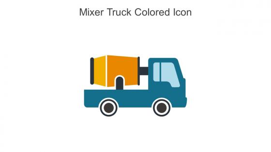 Mixer Truck Colored Icon In Powerpoint Pptx Png And Editable Eps Format