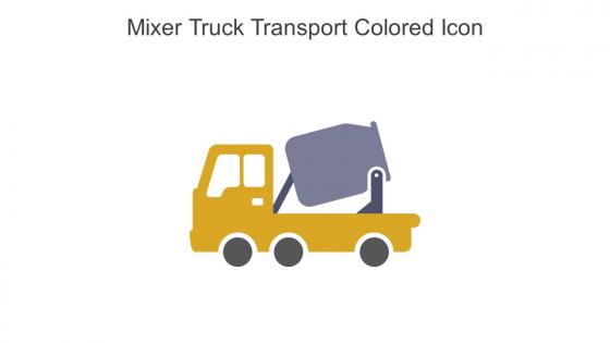 Mixer Truck Transport Colored Icon In Powerpoint Pptx Png And Editable Eps Format
