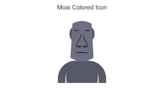 Moai Colored Icon In Powerpoint Pptx Png And Editable Eps Format