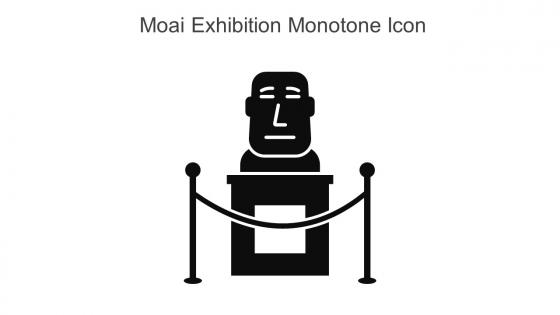 Moai Exhibition Monotone Icon In Powerpoint Pptx Png And Editable Eps Format