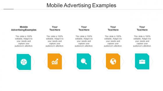 Mobile advertising examples ppt powerpoint presentation icon skills cpb