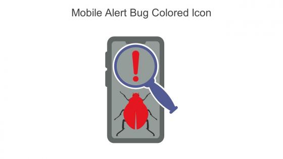 Mobile Alert Bug Colored Icon In Powerpoint Pptx Png And Editable Eps Format