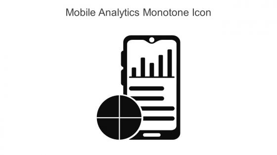 Mobile Analytics Monotone Icon In Powerpoint Pptx Png And Editable Eps Format