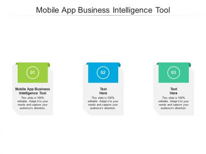 Mobile app business intelligence tool ppt powerpoint presentation portfolio topics cpb