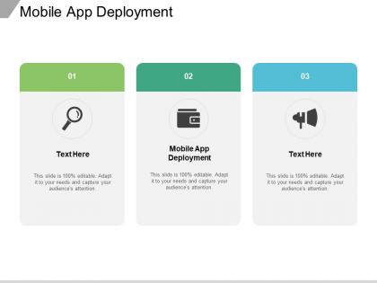 Mobile app deployment ppt powerpoint presentation show templates cpb