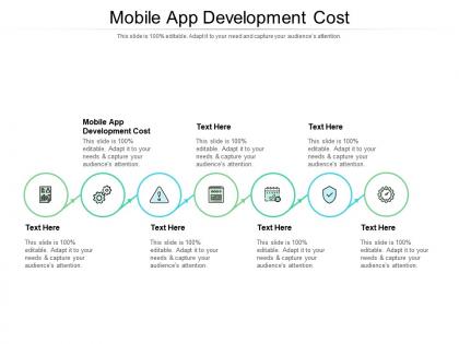 Mobile app development cost ppt powerpoint presentation model design ideas cpb