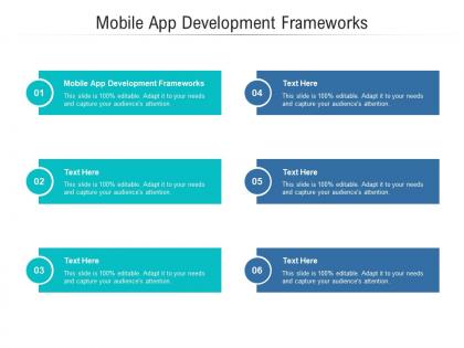 Mobile app development frameworks ppt powerpoint presentation inspiration cpb