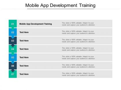 Mobile app development training ppt powerpoint presentation infographic template demonstration cpb