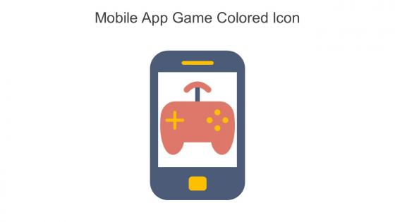 Mobile App Game Colored Icon In Powerpoint Pptx Png And Editable Eps Format