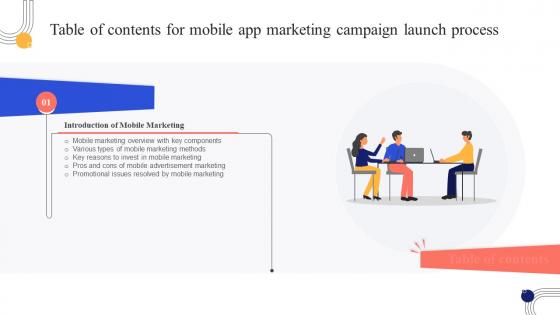 Mobile App Marketing Campaign Launch Process Table Of Contents MKT SS V