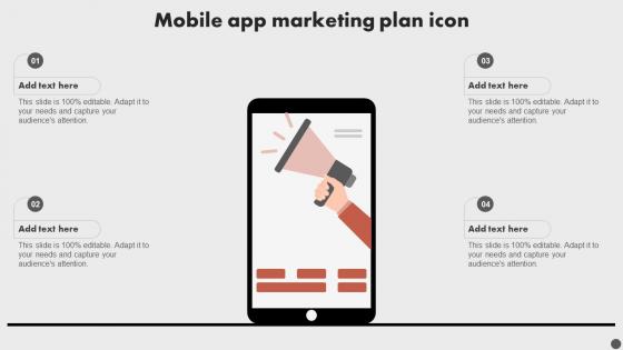 Mobile App Marketing Plan Icon