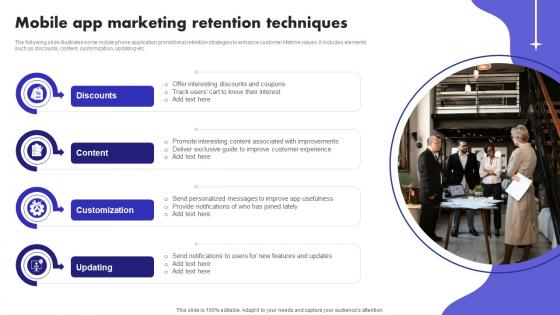 Mobile App Marketing Retention Techniques Digital Marketing Ad Campaign MKT SS V
