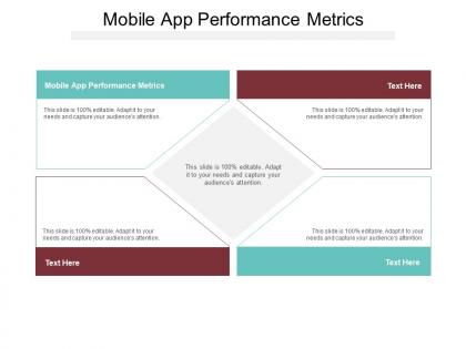 Mobile app performance metrics ppt powerpoint presentation infographics cpb