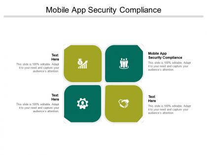 Mobile app security compliance ppt powerpoint presentation visual aids cpb