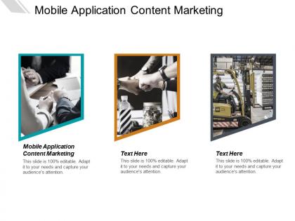 Mobile application content marketing ppt powerpoint presentation slides smartart cpb