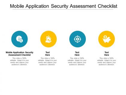 Mobile application security assessment checklist ppt powerpoint presentation styles graphics cpb
