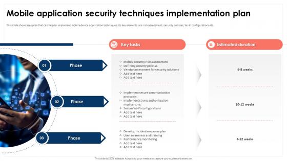 Mobile Application Security Techniques Mobile Device Security Cybersecurity SS