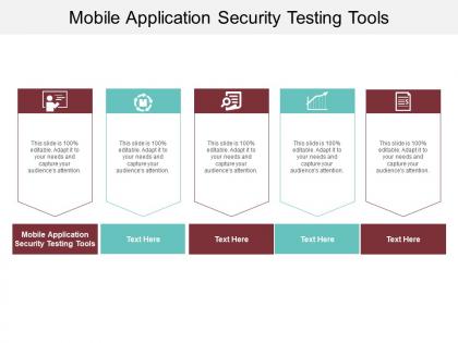 Mobile application security testing tools ppt powerpoint presentation infographics show cpb