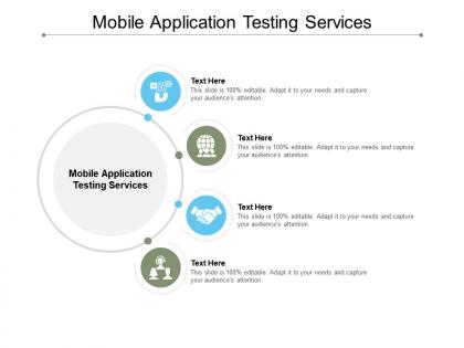 Mobile application testing services ppt powerpoint presentation mockup cpb