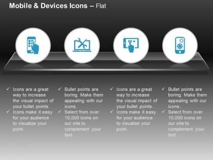 Mobile apps laptop and mobile settings ppt icons graphics