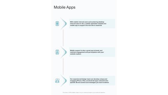 Mobile Apps One Pager Sample Example Document