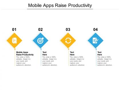 Mobile apps raise productivity ppt powerpoint presentation professional graphic tips cpb