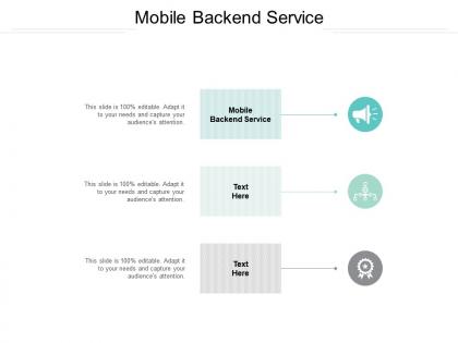 Mobile backend service ppt powerpoint presentation summary tips cpb