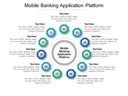 Mobile banking application platform ppt powerpoint presentation ideas diagrams cpb