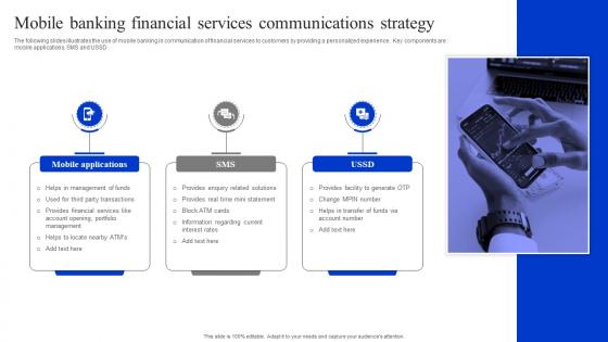 Mobile Banking Financial Services Communications Strategy